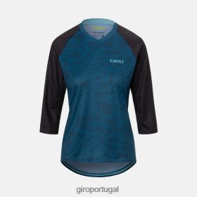 Capacetes Giro Mtb - Giro camisa 3/4 robusta mulheres 6HPV881254 tela azul do porto