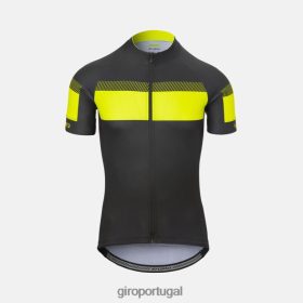 Capacetes Giro Mtb - Giro camisa esportiva crono homens 6HPV88723 sprint em preto/destaque em amarelo