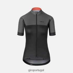 Giro Portugal - Giro camisa crono mulheres 6HPV88451 preto/cinza