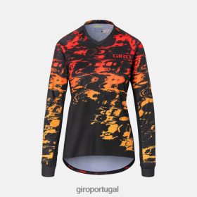 Giro Portugal - Giro camisa roust ls mulheres 6HPV88730 hiperglitch preto