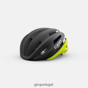 Giro Portugal - Giro capacete synthe mips ii unissex 6HPV88481 preto fosco/amarelo realçado