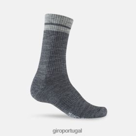Giro Portugal - Giro meia de lã merino de inverno unissex 6HPV88898 carvão/cinza